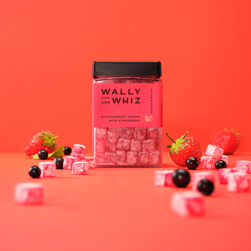 Wally and Whiz Solbær med Jordbær - Gourmet Vingummi Stor 240 g fra Chokoladehimlen