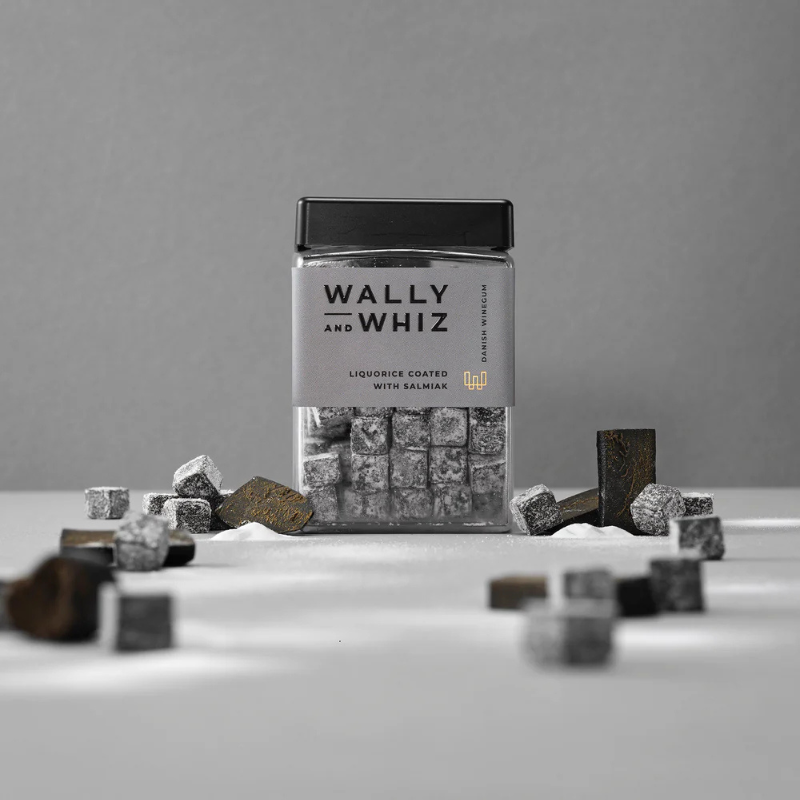 Wally and Whiz Lakrids med Salmiak - Gourmet Vingummi Stor 240 g fra Chokoladehimlen