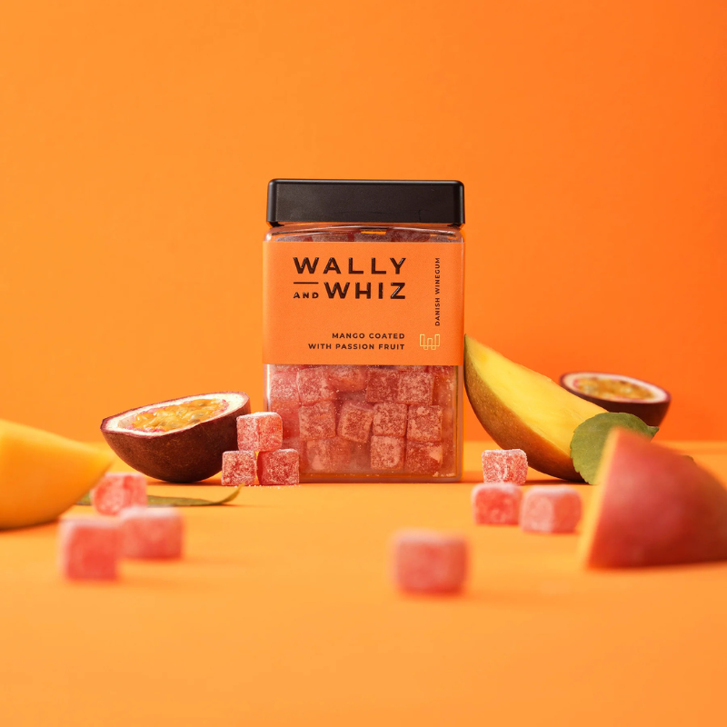Wally and Whiz vingummi med mango og passionsfrugt