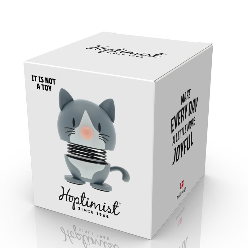 Hoptimist kat i gråblå variant inspireret af Blue American Shorthair