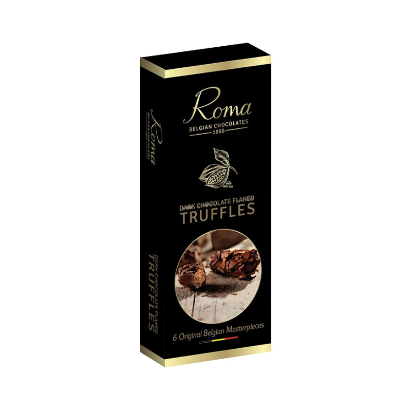 Trøfler med mørk chokolade