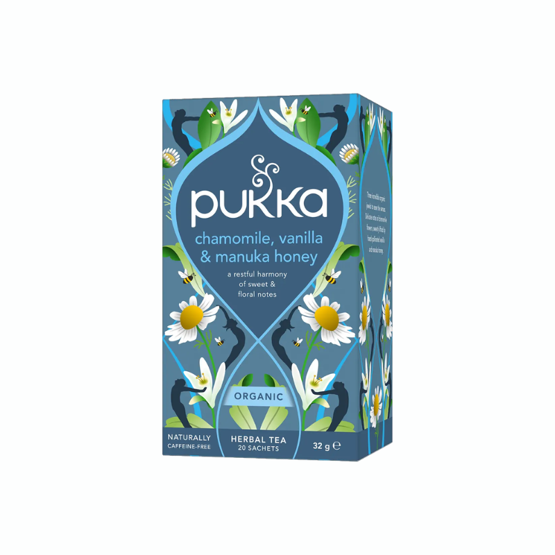 Pukka Chamomile, Vanilla &amp; Manuka honey tea - Økologiske Tebreve fra Chokoladehimlen
