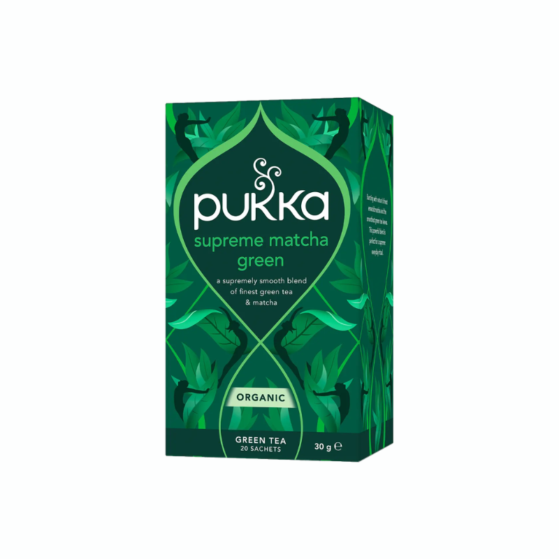 Pukka Supreme Matcha Green økologisk grøn te med matcha i 20 tebreve.