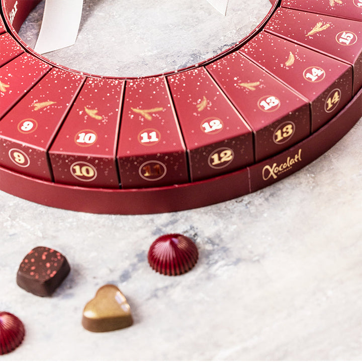Xocolatl julekrans med chokolade 2026 – visning 2