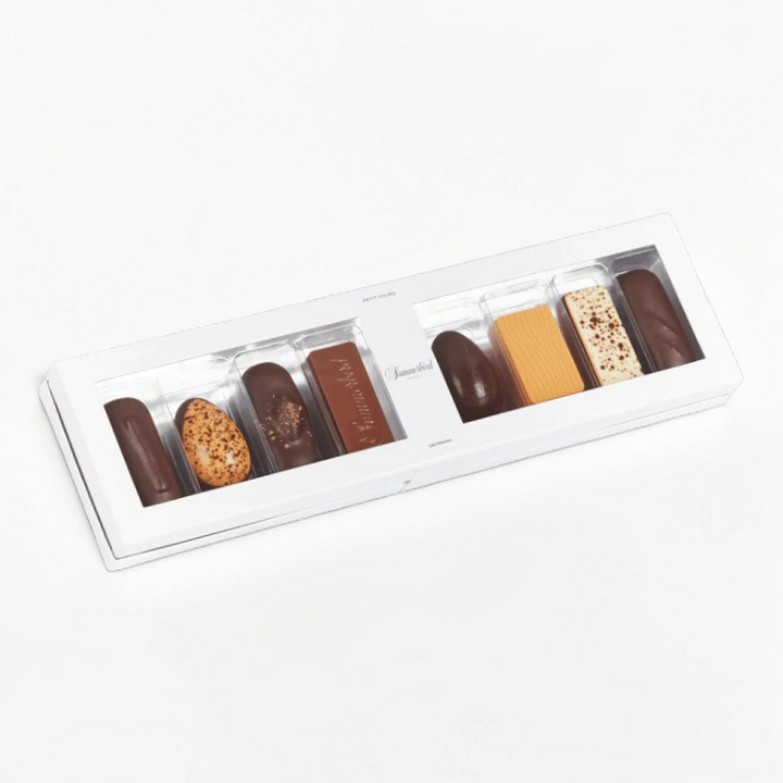 Summerbird Petit Four 8 fyldte chokolader med marcipan
