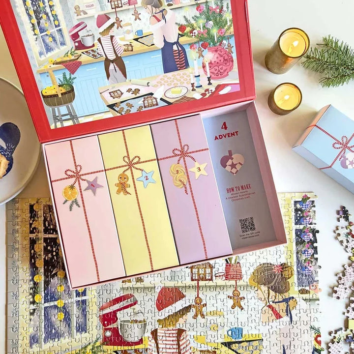 Adventskalender inspireret af julens søde traditioner