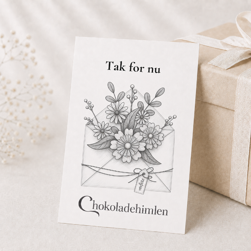 Chokoladehimlen kort - tak for nu