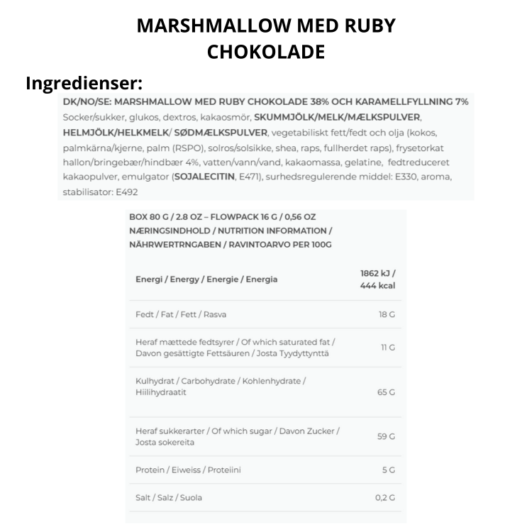 The Mallows skumfiduser med karamel