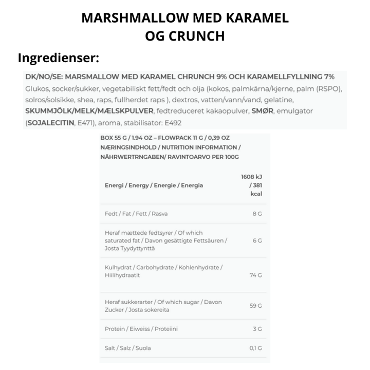 The Mallows skumfiduser med karamel