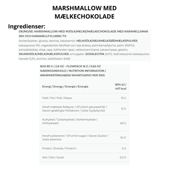 The Mallows skumfiduser med karamel