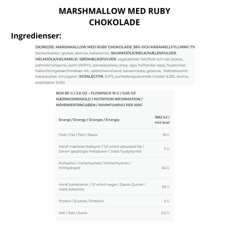 The Mallows skumfiduser med karamel
