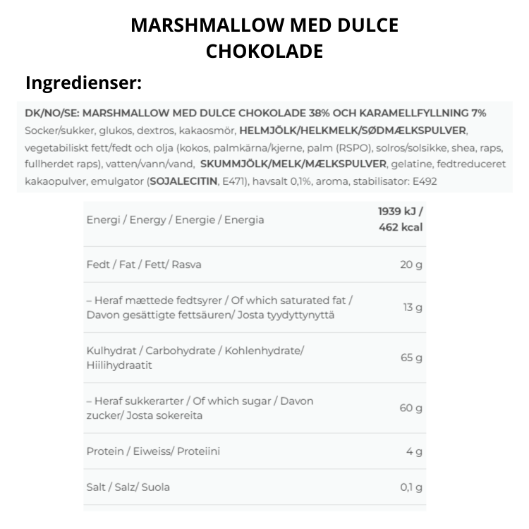 The Mallows Caramel Filled + Dulce Chocolate Box - 5 stk