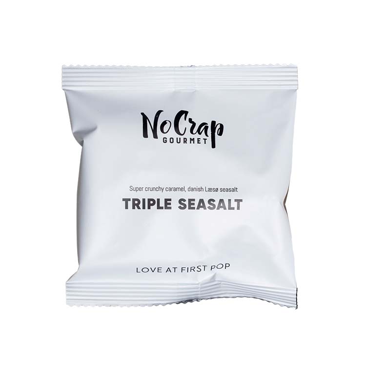 No Crap saltkaramelpopcorn i enkeltposer