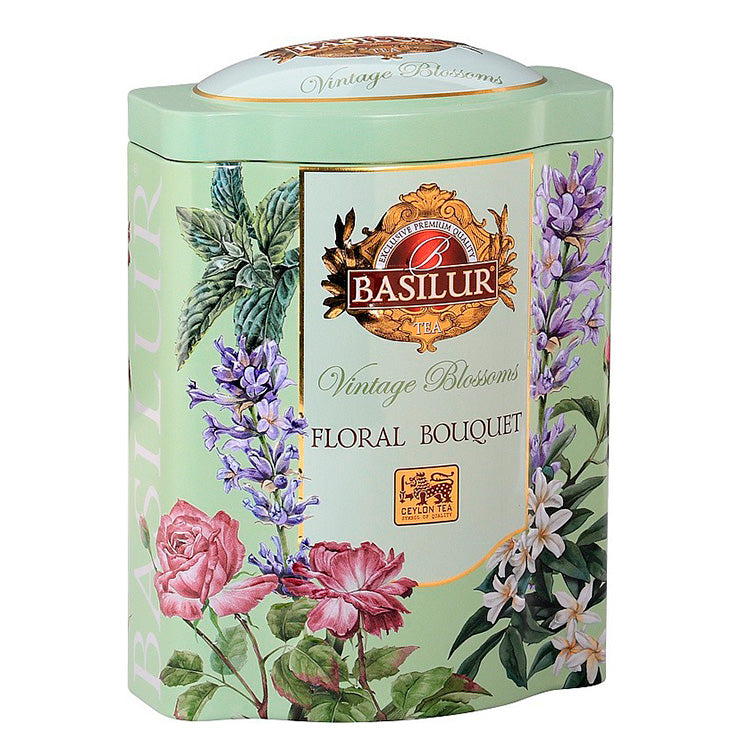 Vintage Blossoms Floral Bouquet tedåse fra Basilur