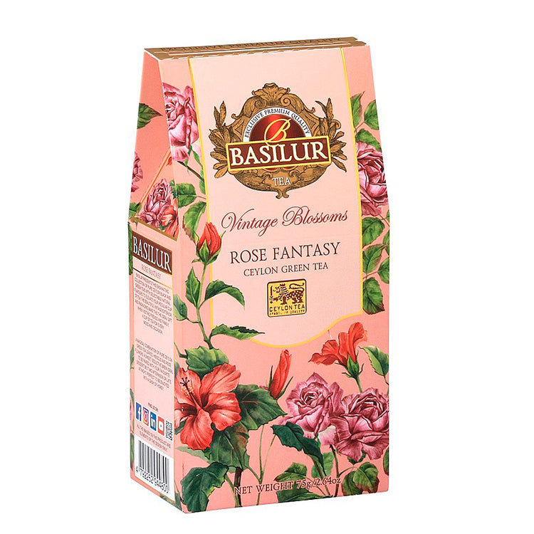 Vintage Blossoms Rose Fantasy te fra Basilur