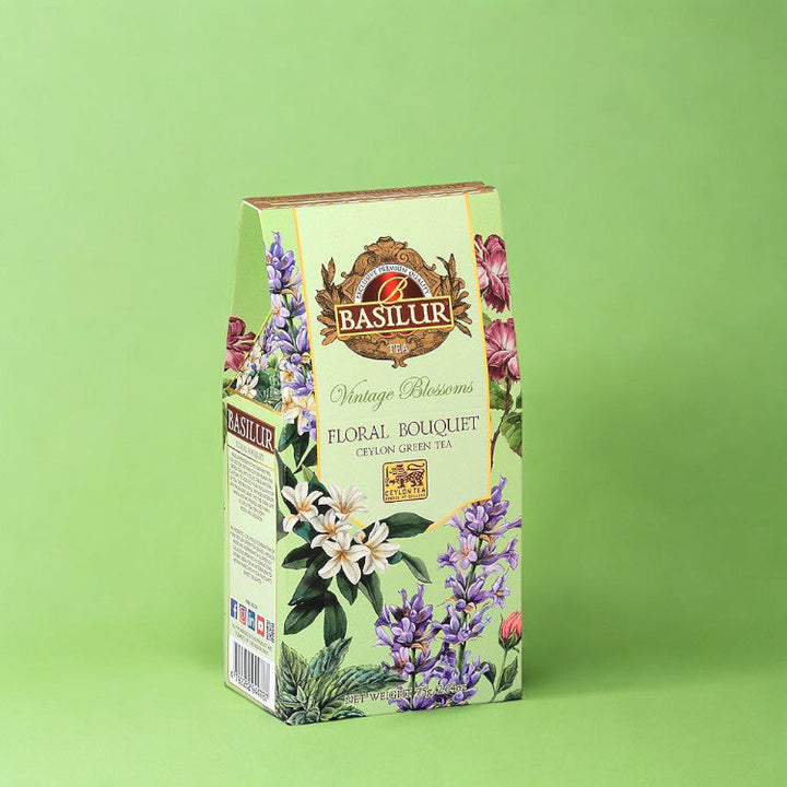 Basilur Floral Bouquet te i dekorativ blomsteræske