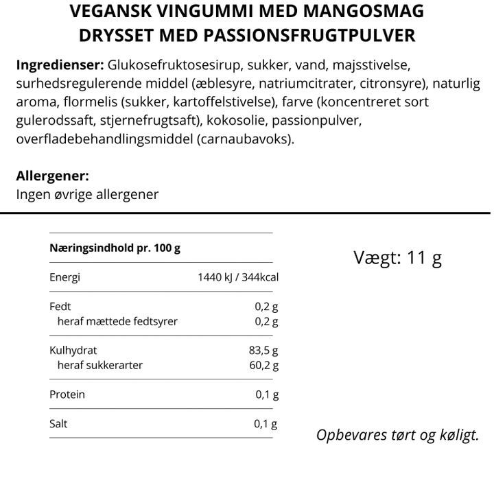 Wally &amp; Whiz vingummi med mango