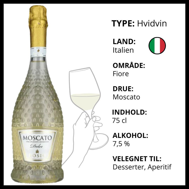 Bosio Moscato – Mousserende vin – produktvisning 2