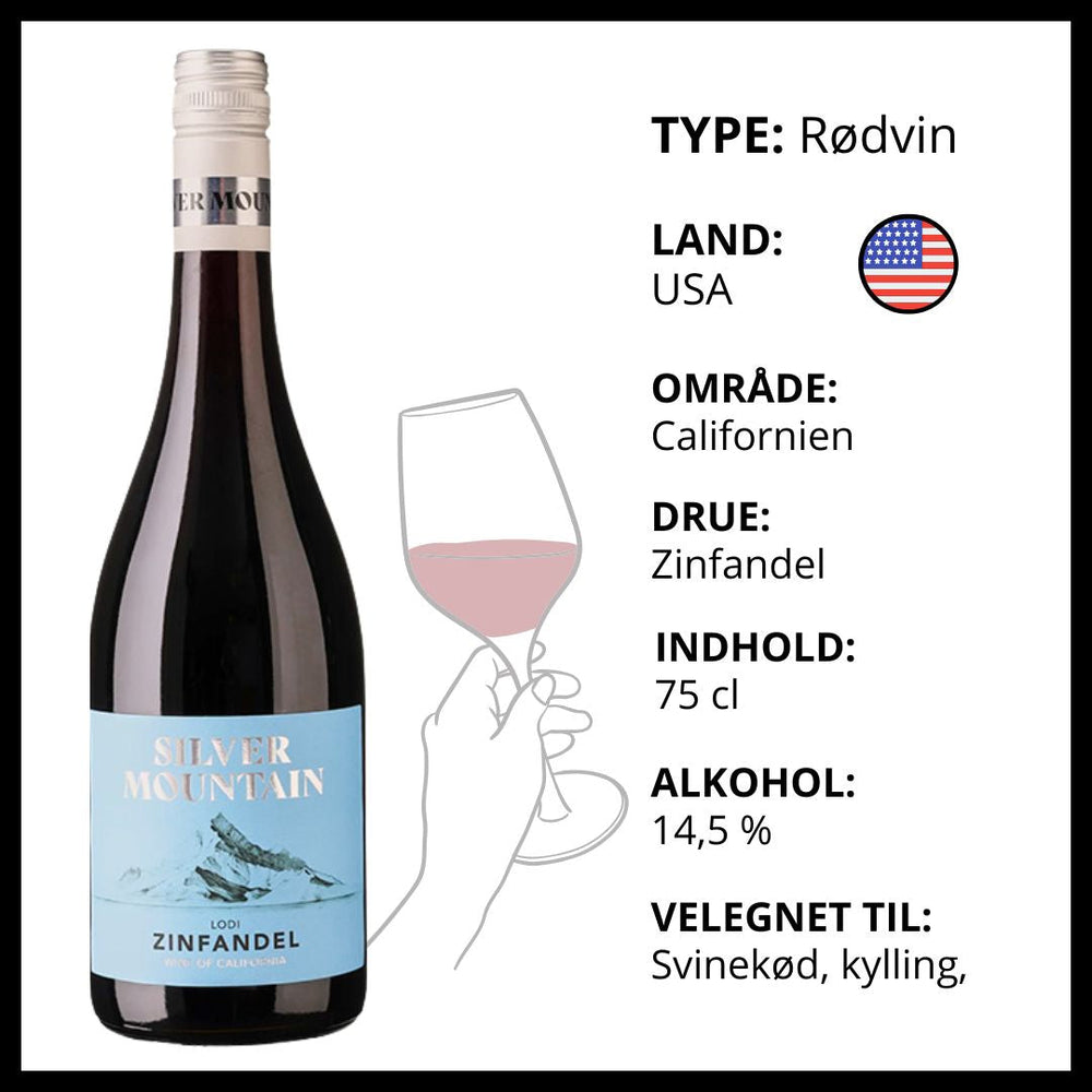 Silver Mountain Zinfandel – Rødvin – produktvisning 2