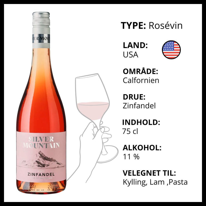 Silver Mountain White Zinfandel Rosé – produktvisning 2