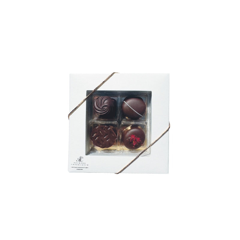 Mørk chokolade og marcipankonfekt uden tilsat sukker fra Aalborg Chokoladen