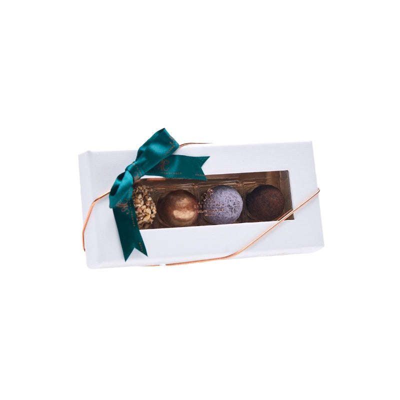 Innovativ chokoladeæske med 4 stk. fra Aalborg Chokoladen