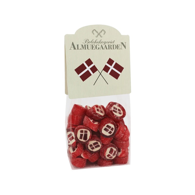 Flagbolcher med jordbær fra Almuegaarden 110 g