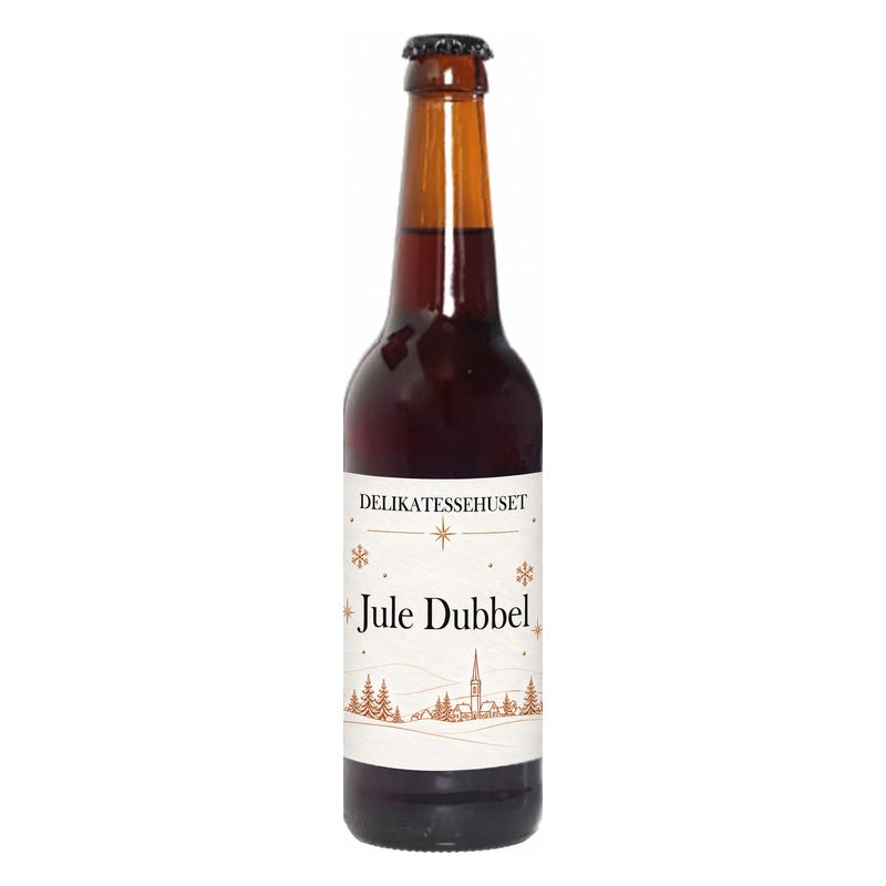 Jule Dubbel med egen etiket fra Delikatessehuset 50 cl