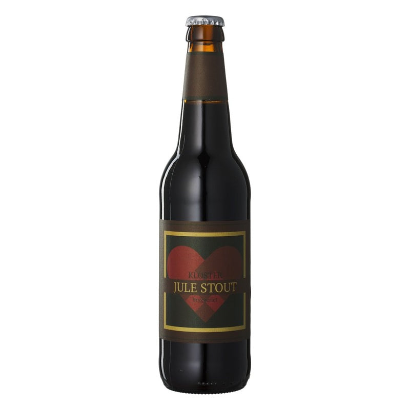 Økologisk stout med Kloster Jule Stout-etiket 50 cl