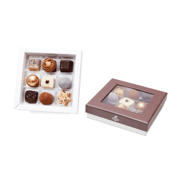 Aalborg Chokoladen Klassisk 9 stk. håndlavet fyldt chokolade 81 g