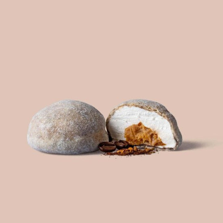 Snit af The Mallows skumfidus med hvid chokolade og kaffe