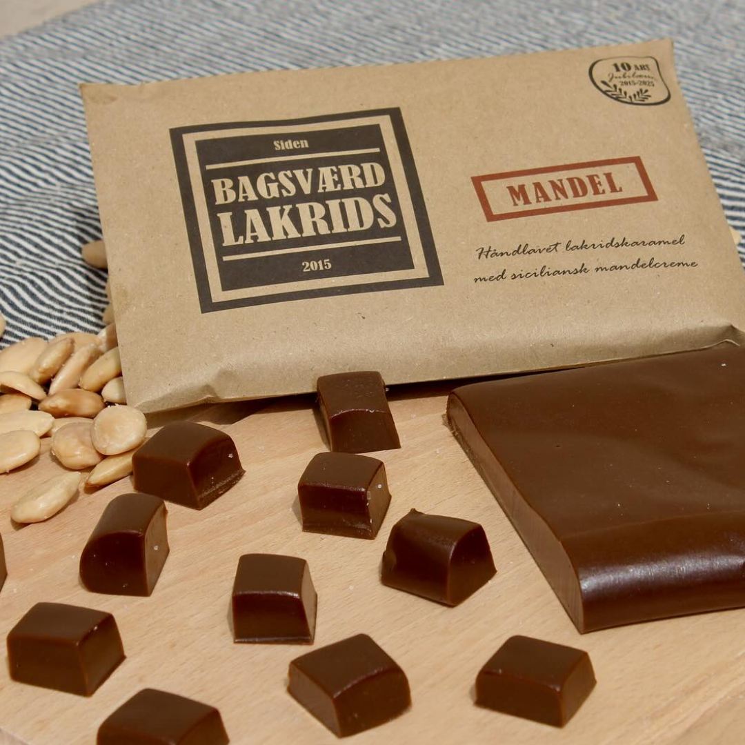 Bagsværd Lakrids Mandel 160 g - Lakrids Plade fra Bagsværd Lakrids – produktfoto 3