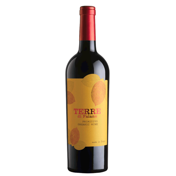 Terre di Faiano Primitivo - Primitivo Salento økologisk rødvin fra Chokoladehimlen