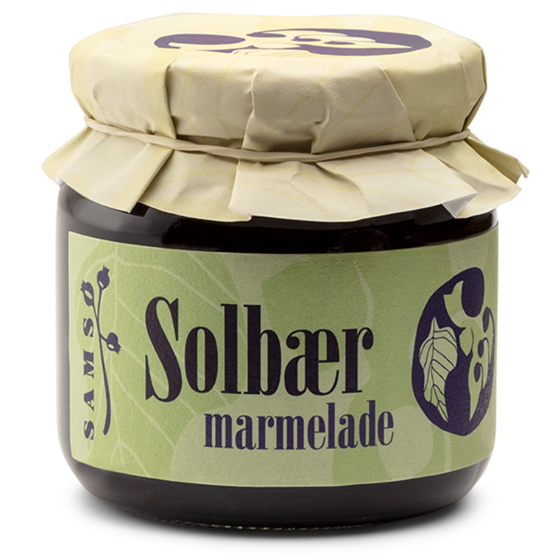 Solbærmarmelade fra Samsø Bær med solbær dyrket på Samsø, 270 g.