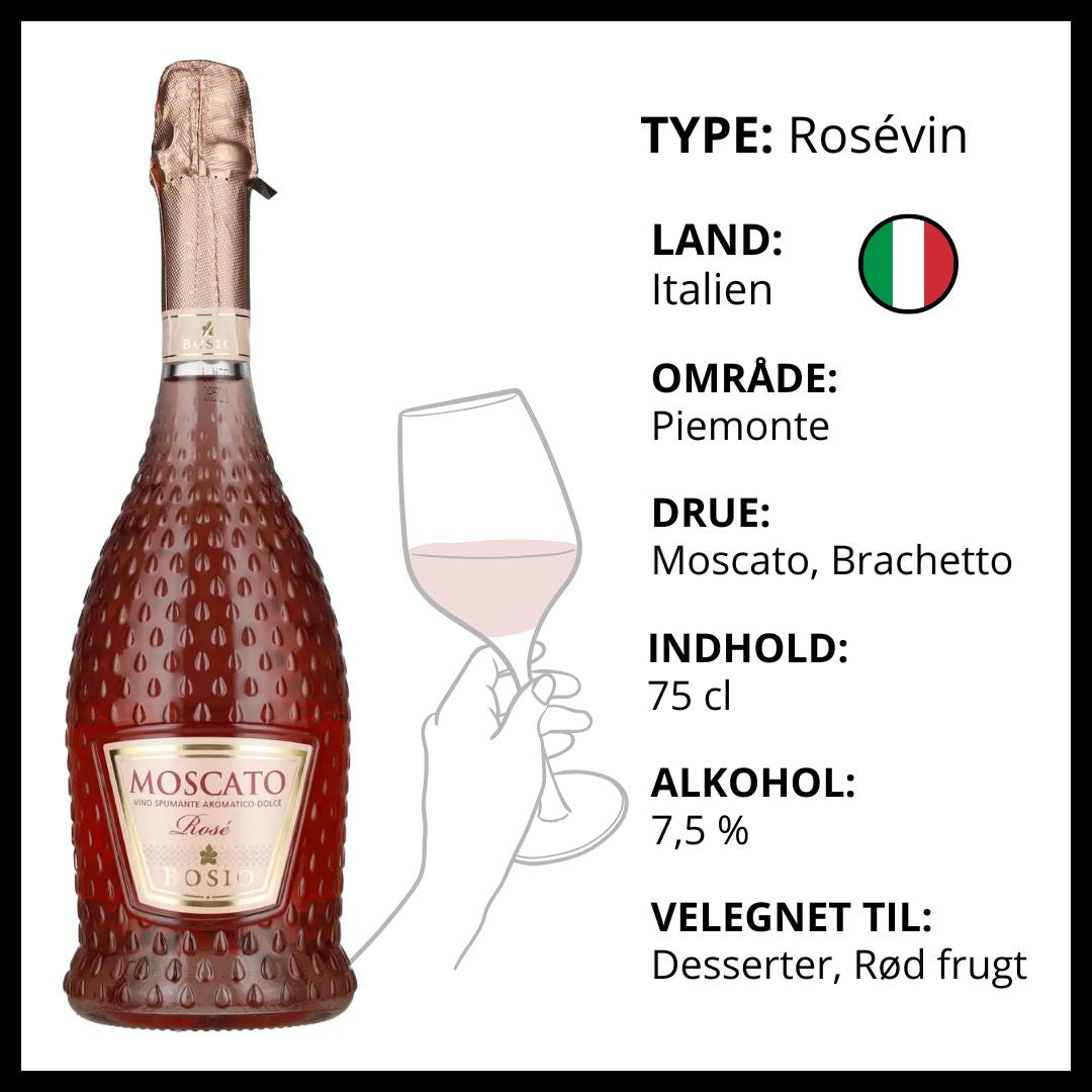 Bosio Moscato Spumante Rosé – produktvisning 2