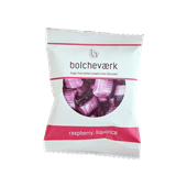 Bolcheværk Hindbær & Lakrids Minipose/Flowpack Sukkerfri 12 g