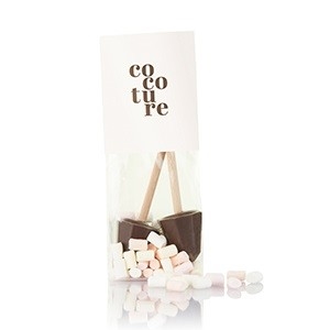 2 stk. Chokosticks & micro marshmallow fra Cocoture 59 g