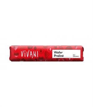 Chokoladebar Vaffel Praline Vivani 40 g - Økologisk